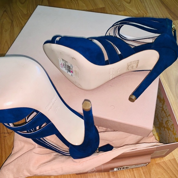 MIU MIU: Calzature Donna Heels in Royal Blue - Picture 3 of 4